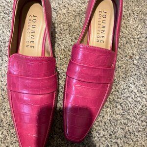 NEW JOURNEE COLLECTION PINK LOW HEELS SZ 7M